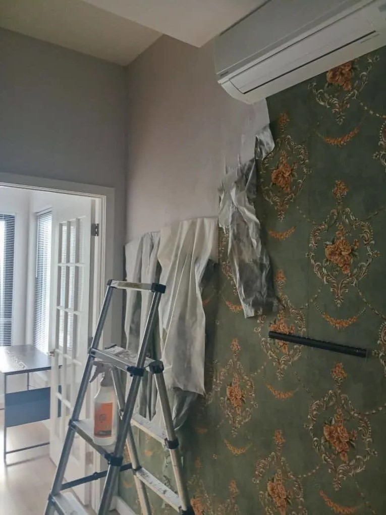 Peel and Stick Wallpaper In Greenpoint, Brooklyn, NYC